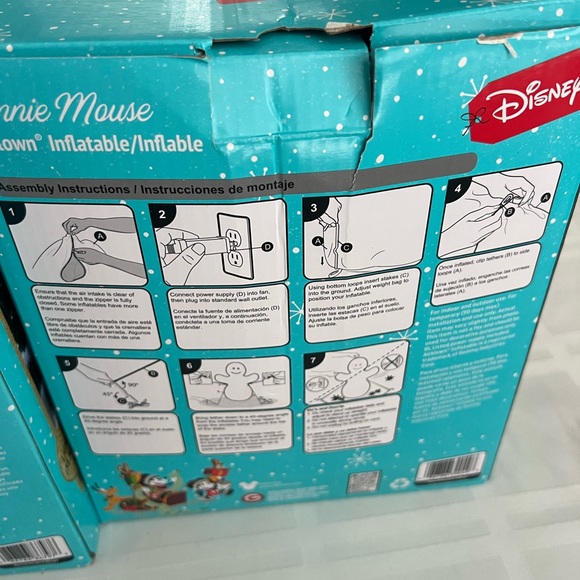 Mickey and Minnie Mouse Disney light up Airblown inflables Christmas - Picture 5 of 5